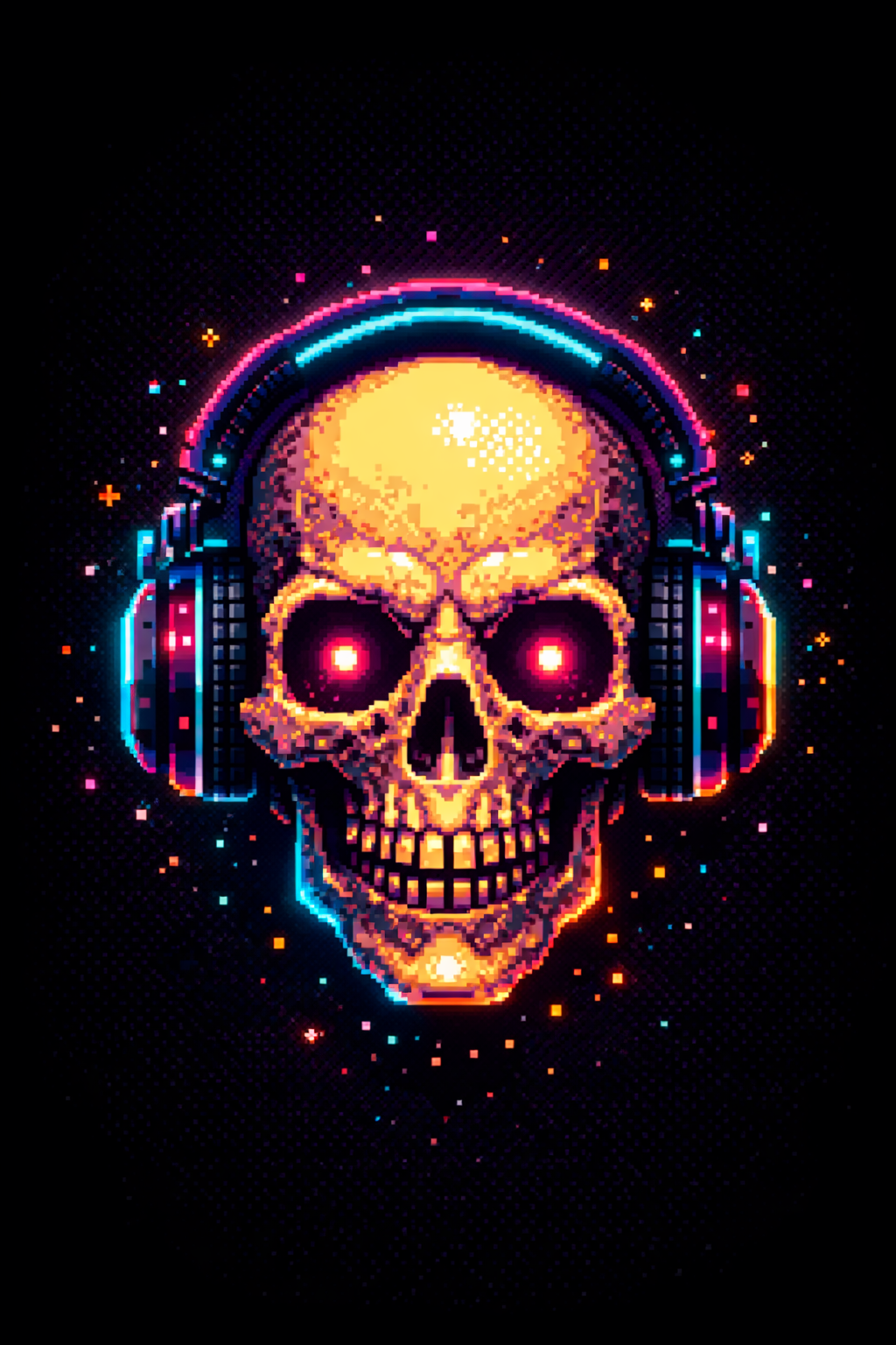 FORFAIT - Retro Gamer Skull Pixel Art
