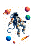 FORFAIT DE BASE  - Retro Astronaut Pixel Art